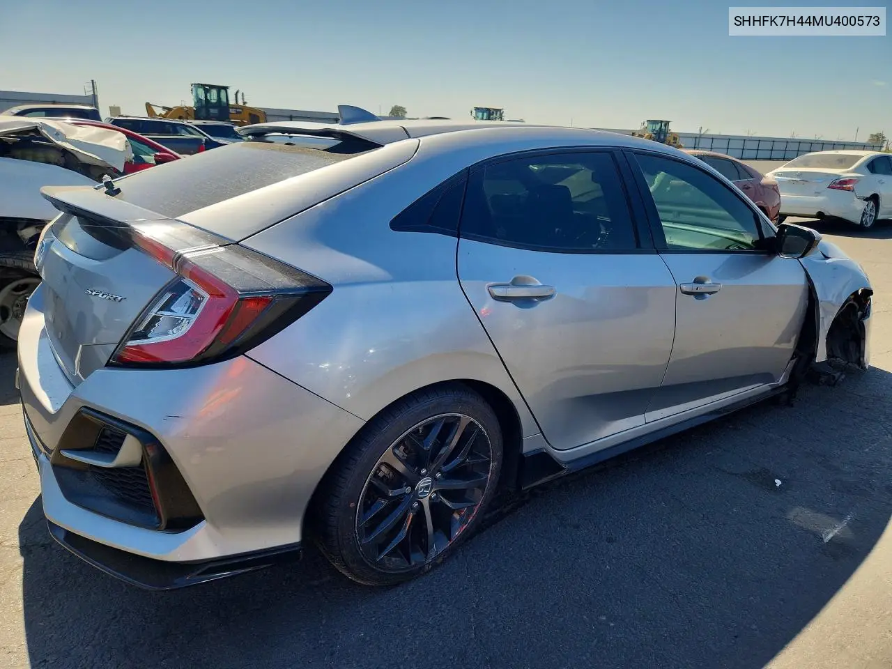 2021 Honda Civic Sport VIN: SHHFK7H44MU400573 Lot: 61883836