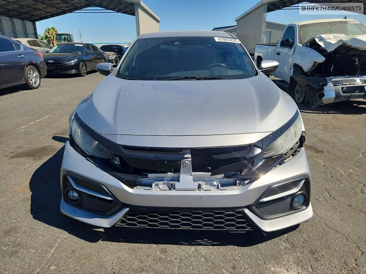 2021 Honda Civic Sport VIN: SHHFK7H44MU400573 Lot: 61883836