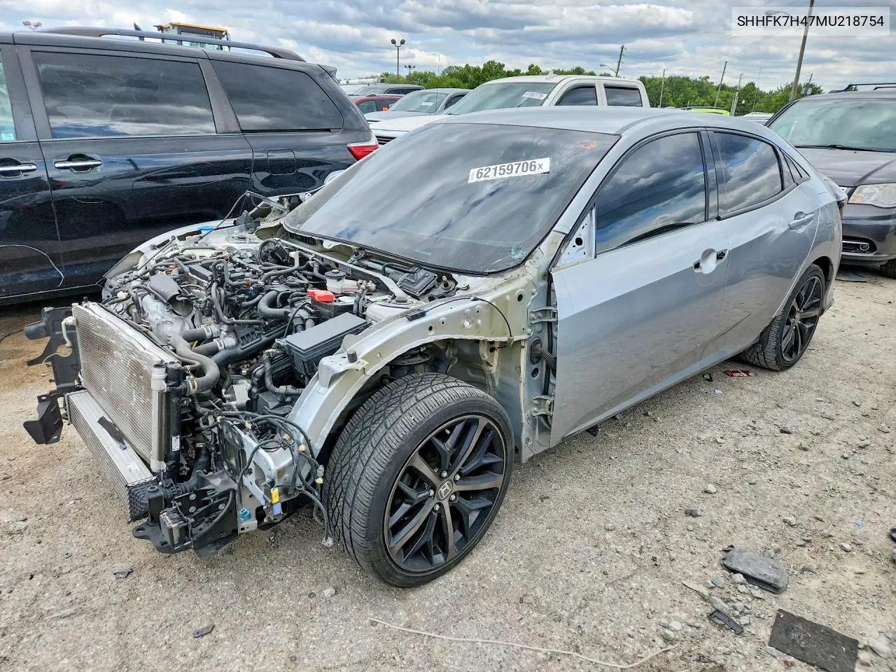 2021 Honda Civic Sport VIN: SHHFK7H47MU218754 Lot: 62159706