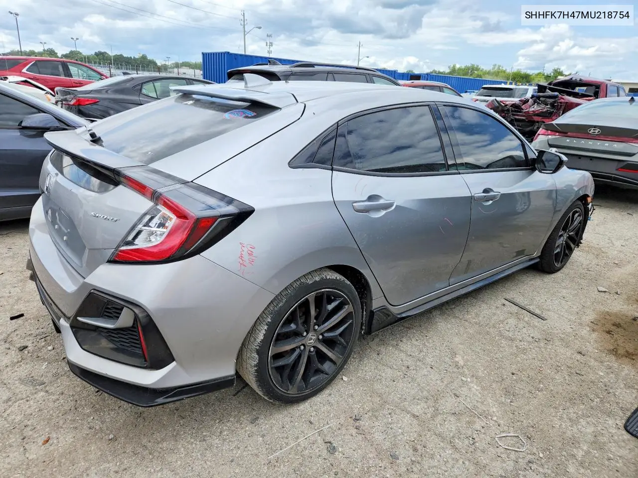 2021 Honda Civic Sport VIN: SHHFK7H47MU218754 Lot: 62159706