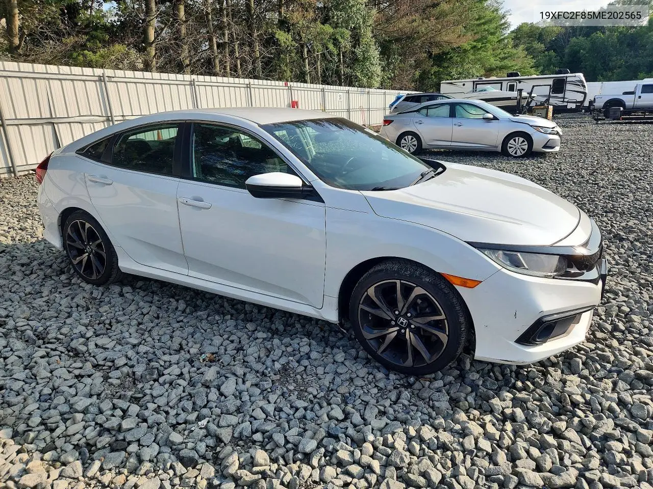19XFC2F85ME202565 2021 Honda Civic Sport