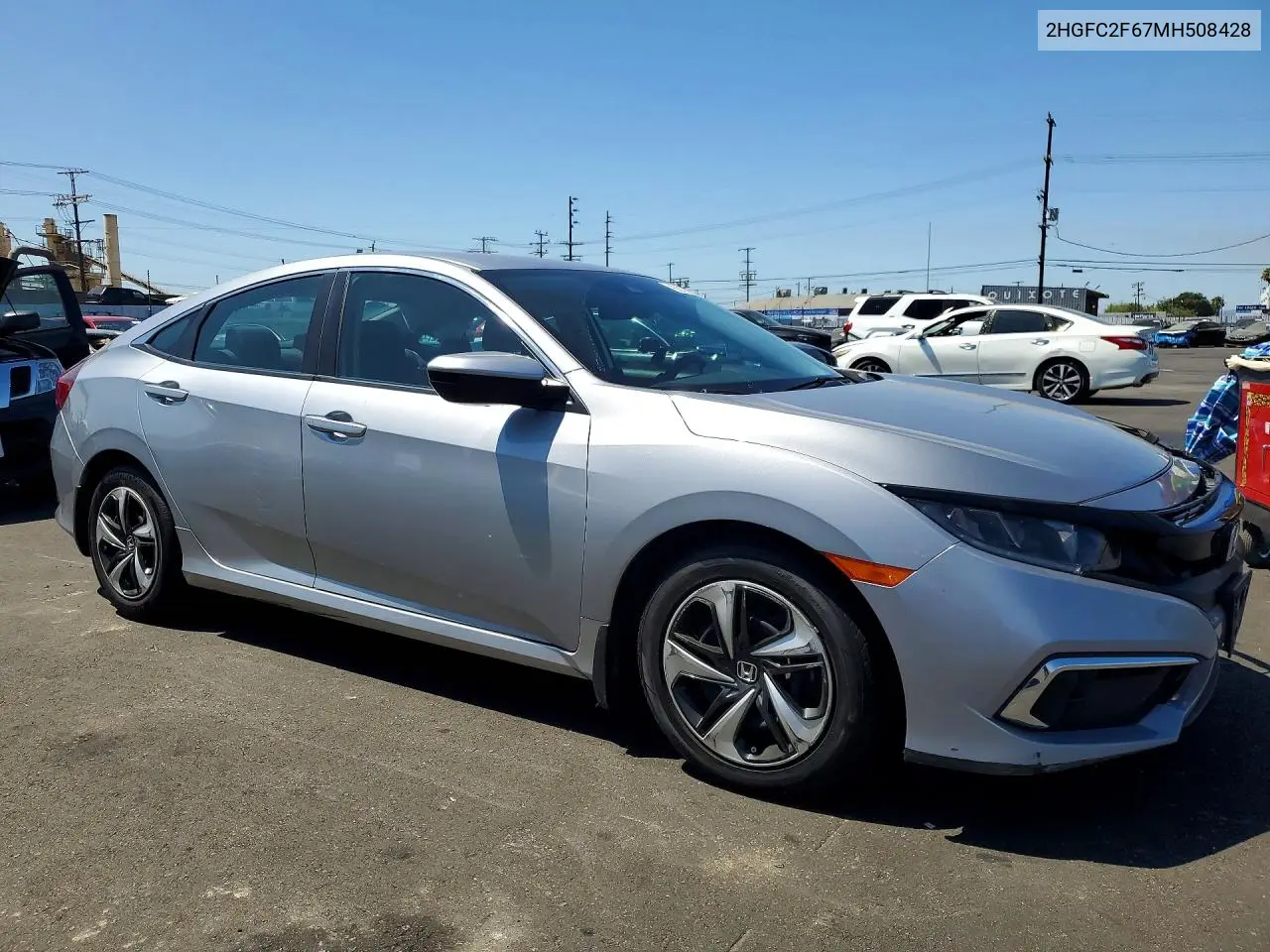 2021 Honda Civic Lx VIN: 2HGFC2F67MH508428 Lot: 62290676