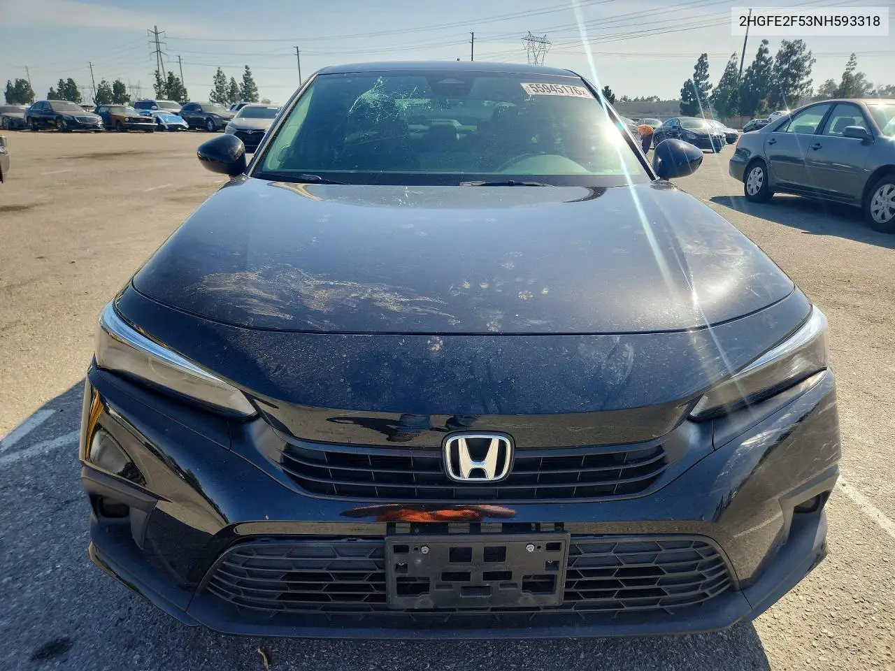 2HGFE2F53NH593318 2022 Honda Civic Sport