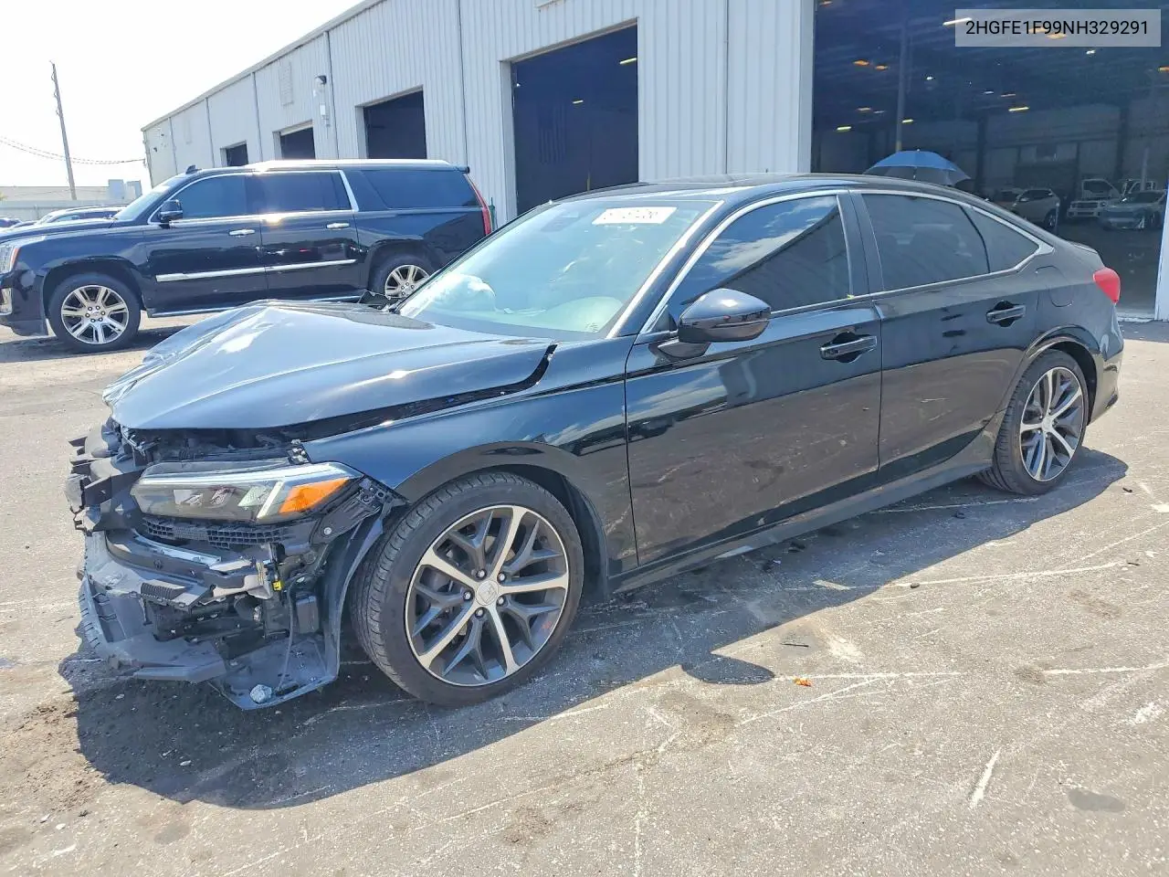 2022 Honda Civic Touring VIN: 2HGFE1F99NH329291 Lot: 61731256