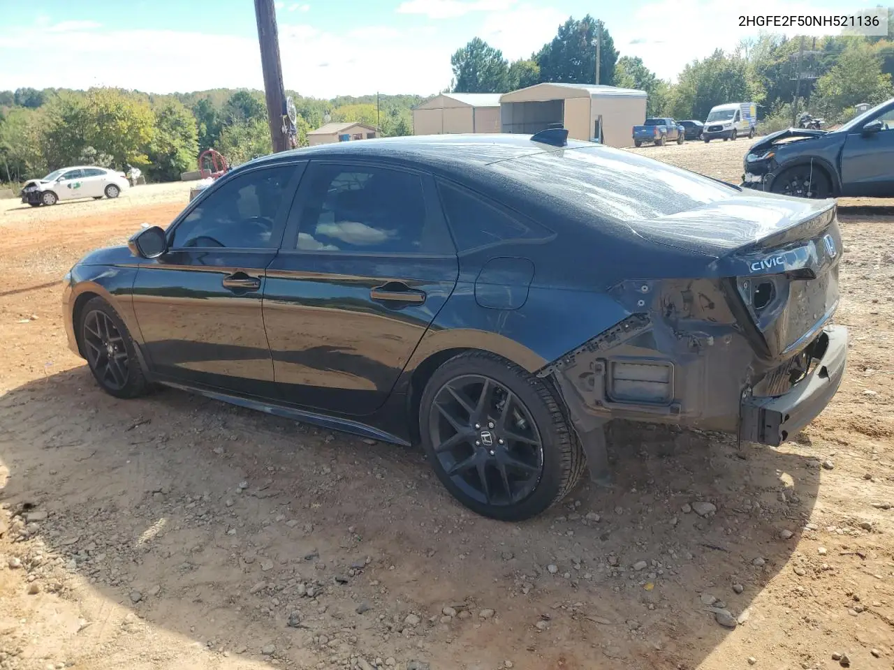 2HGFE2F50NH521136 2022 Honda Civic Sport