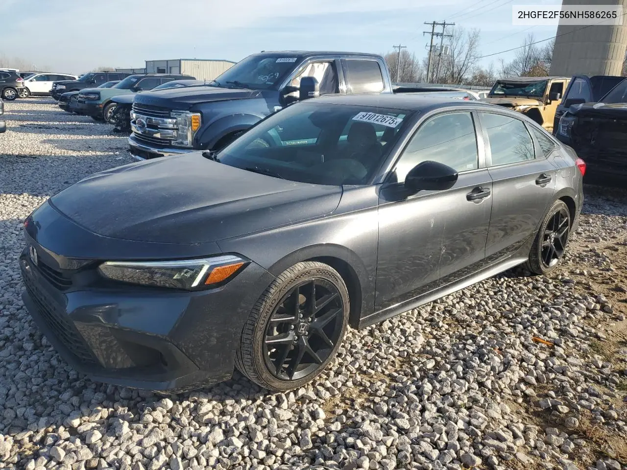 2HGFE2F56NH586265 2022 Honda Civic Sport