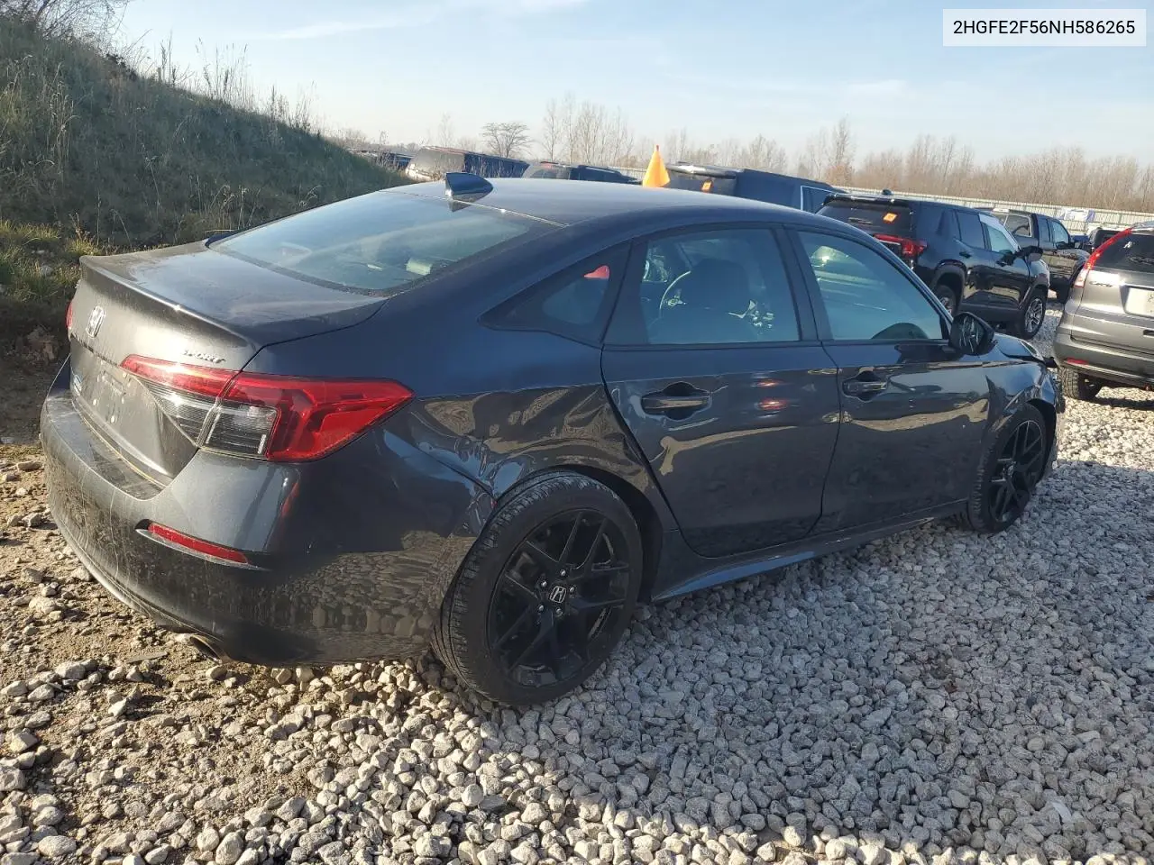 2HGFE2F56NH586265 2022 Honda Civic Sport