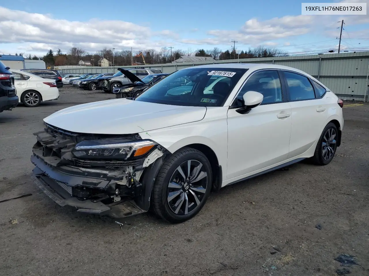 19XFL1H76NE017263 2022 Honda Civic Exl
