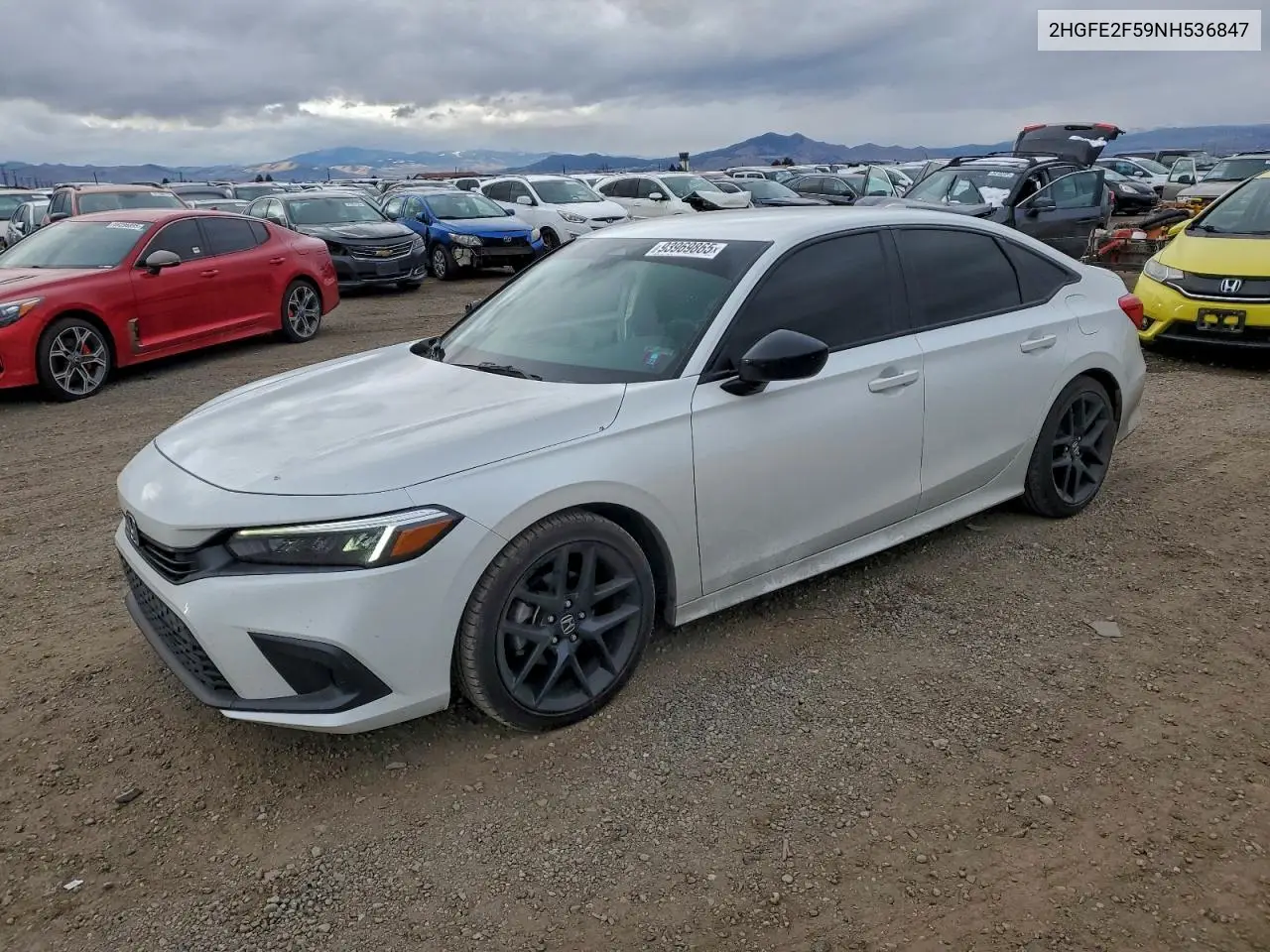 2HGFE2F59NH536847 2022 Honda Civic Sport