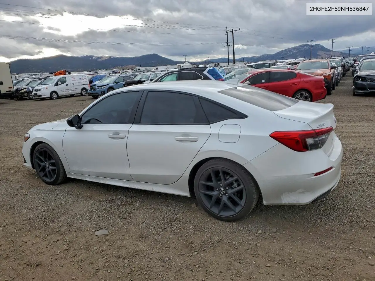 2HGFE2F59NH536847 2022 Honda Civic Sport