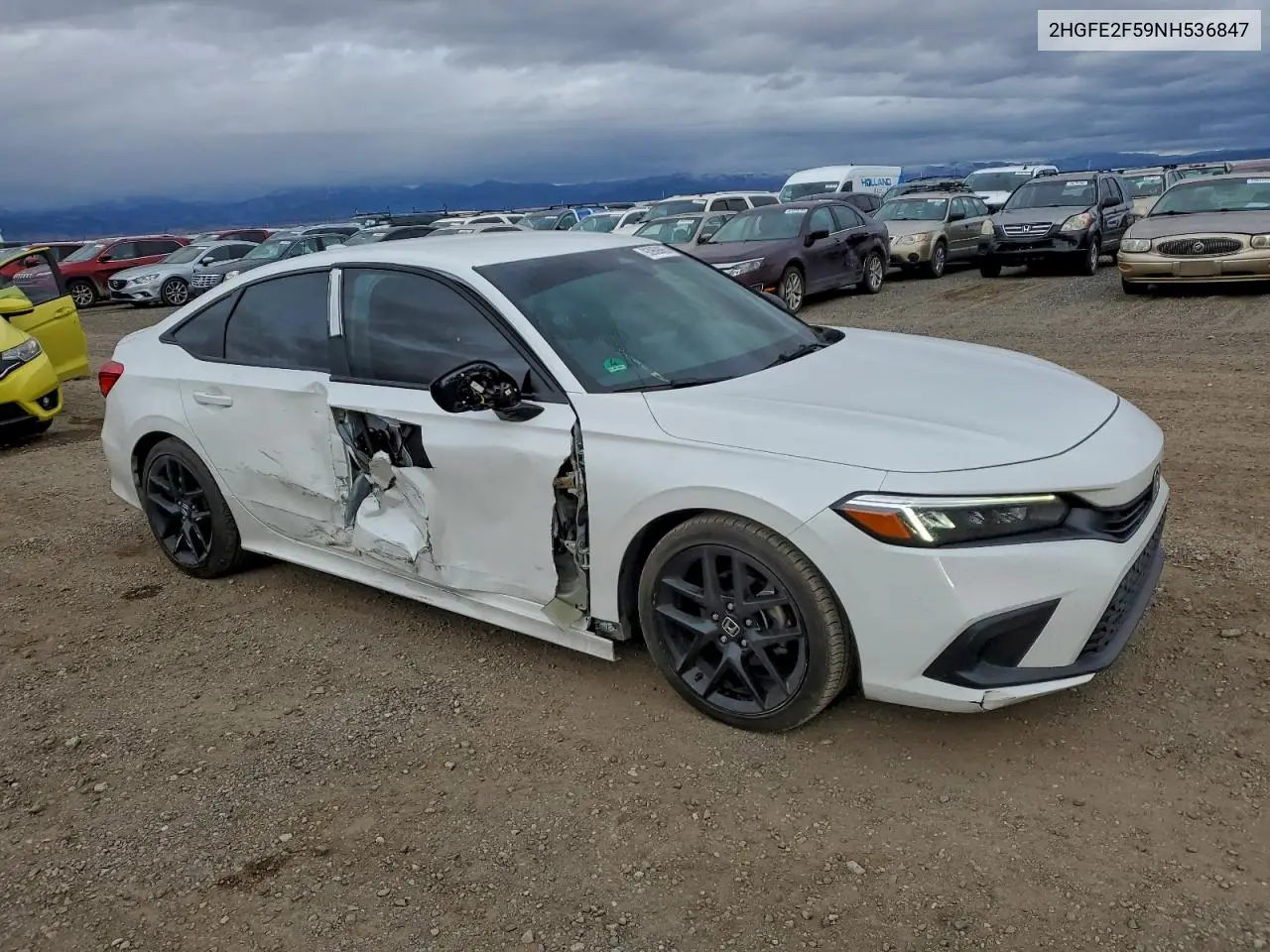 2HGFE2F59NH536847 2022 Honda Civic Sport