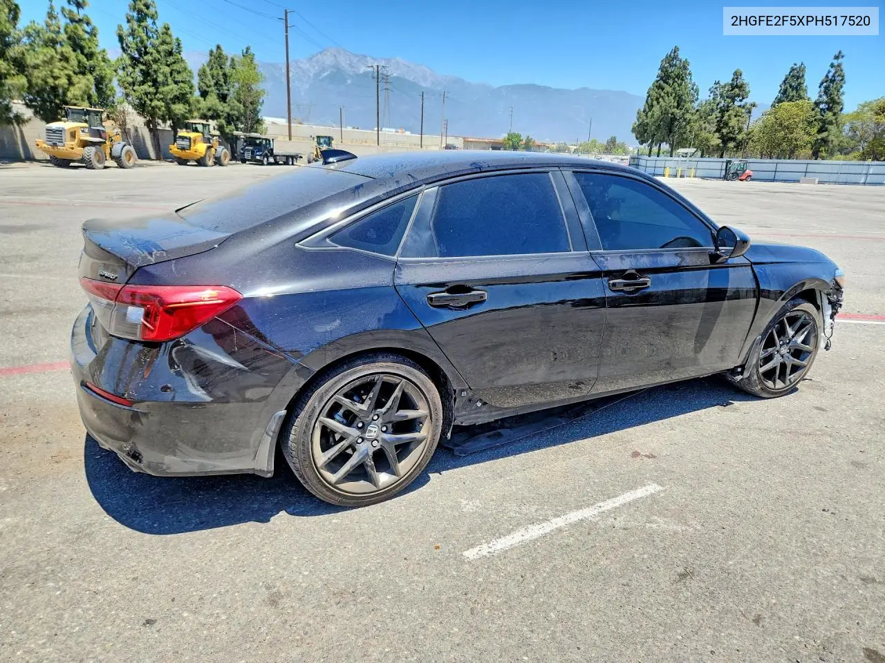 2023 Honda Civic Sport VIN: 2HGFE2F5XPH517520 Lot: 60277106