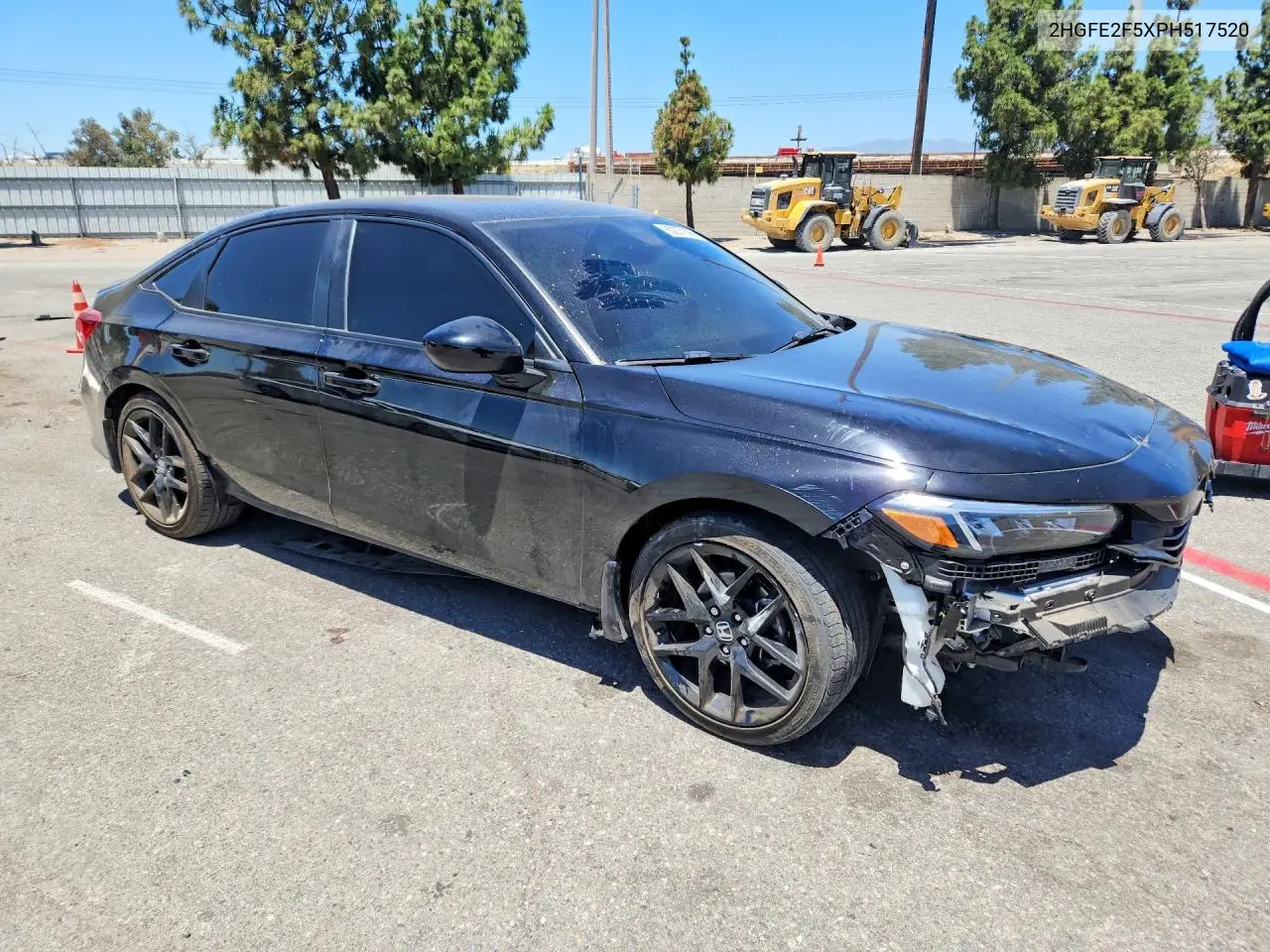 2023 Honda Civic Sport VIN: 2HGFE2F5XPH517520 Lot: 60277106