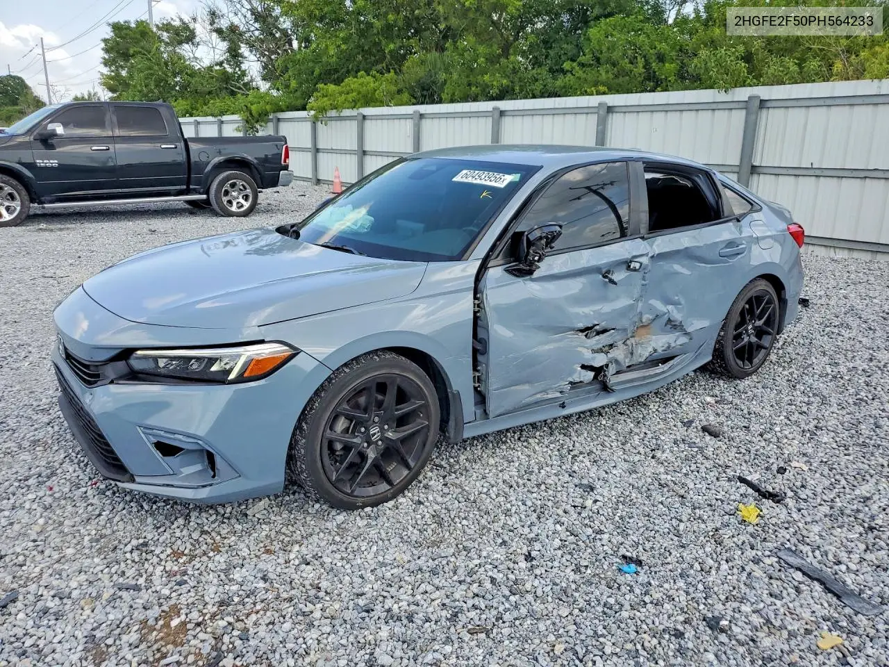 2023 Honda Civic Sport VIN: 2HGFE2F50PH564233 Lot: 60493956
