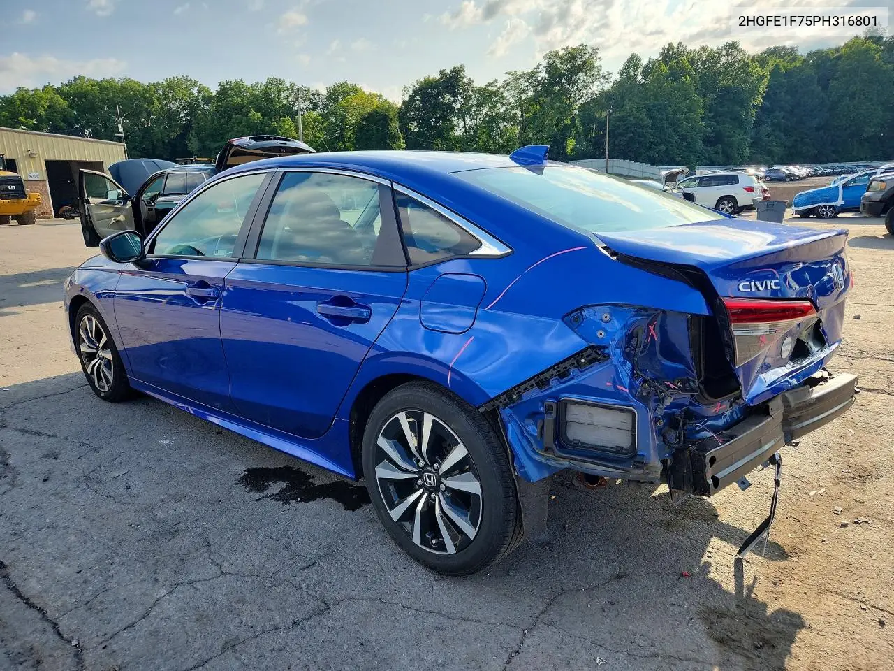 2023 Honda Civic Ex VIN: 2HGFE1F75PH316801 Lot: 61958176