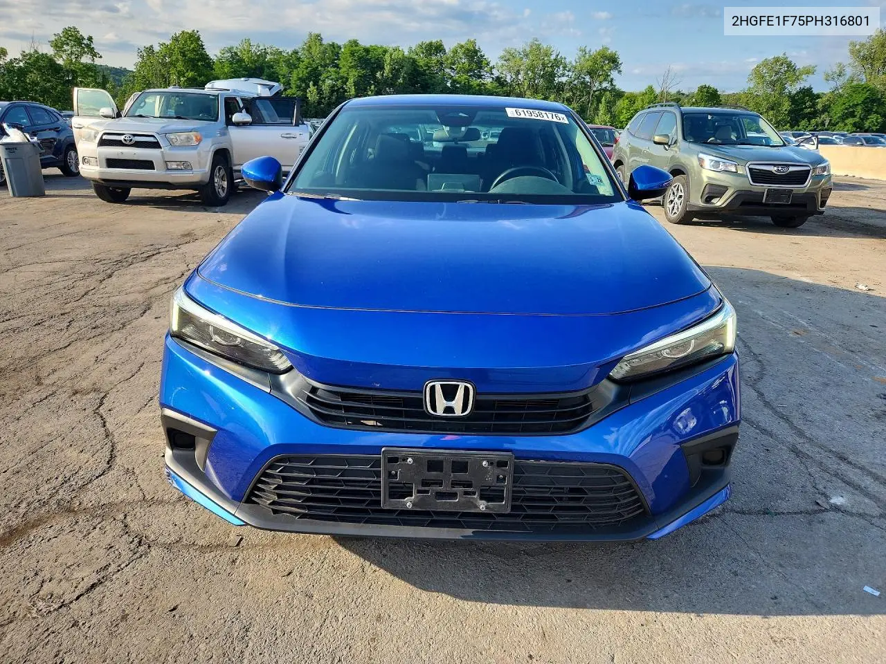2023 Honda Civic Ex VIN: 2HGFE1F75PH316801 Lot: 61958176