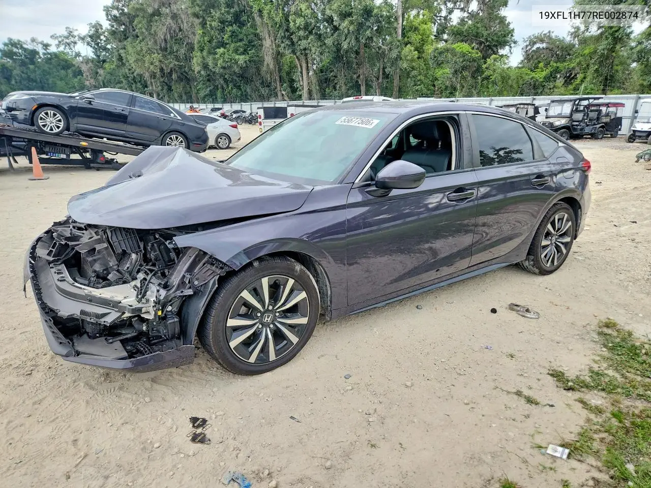 2024 Honda Civic Exl VIN: 19XFL1H77RE002874 Lot: 55677506