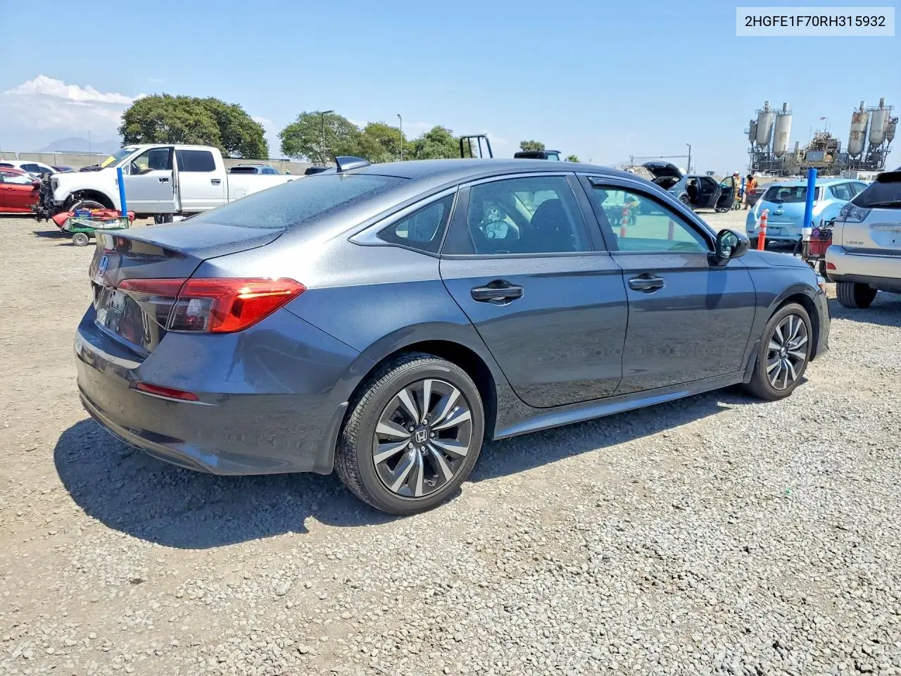 2024 Honda Civic Ex VIN: 2HGFE1F70RH315932 Lot: 61092046