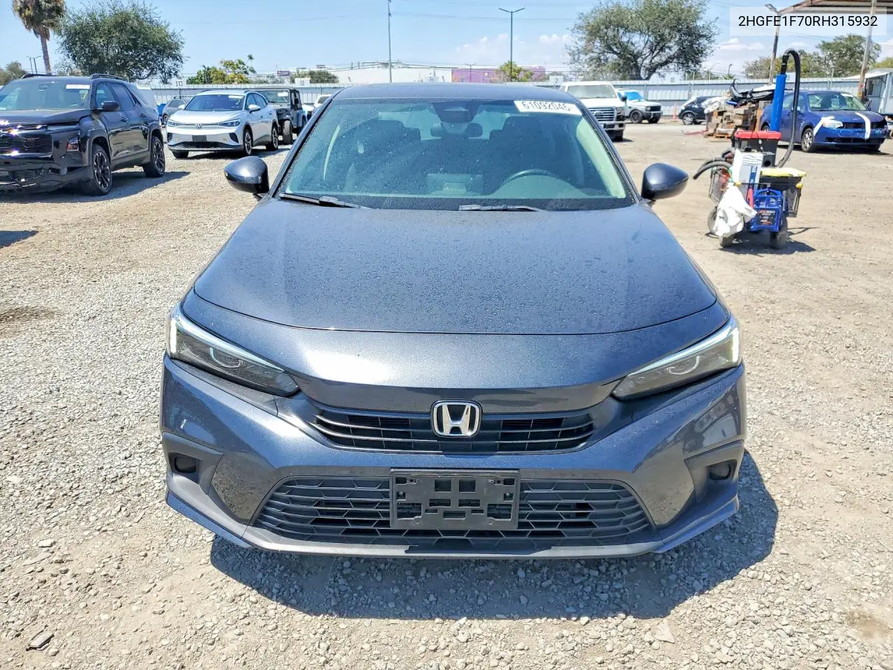 2024 Honda Civic Ex VIN: 2HGFE1F70RH315932 Lot: 61092046