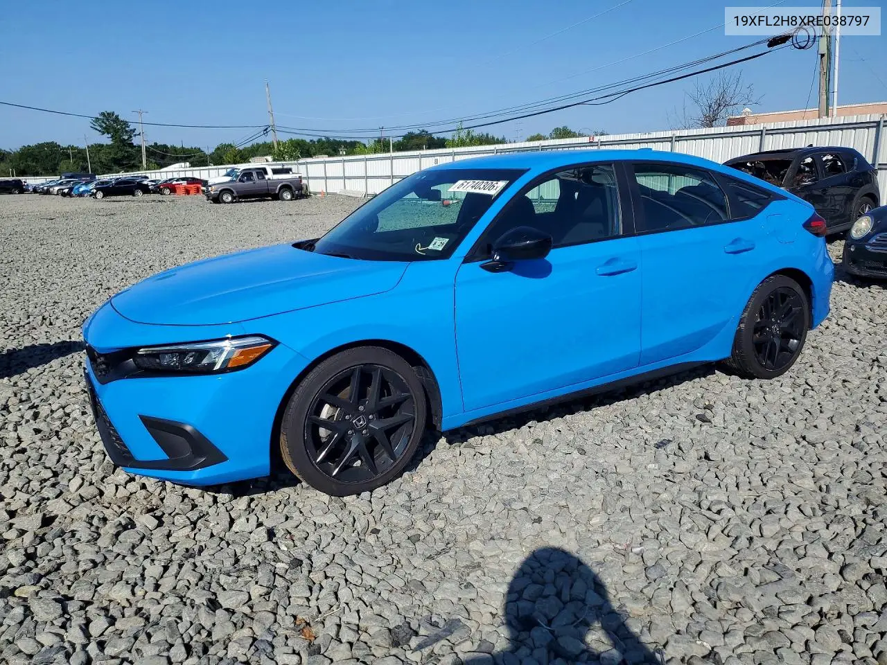 2024 Honda Civic Sport VIN: 19XFL2H8XRE038797 Lot: 61740306