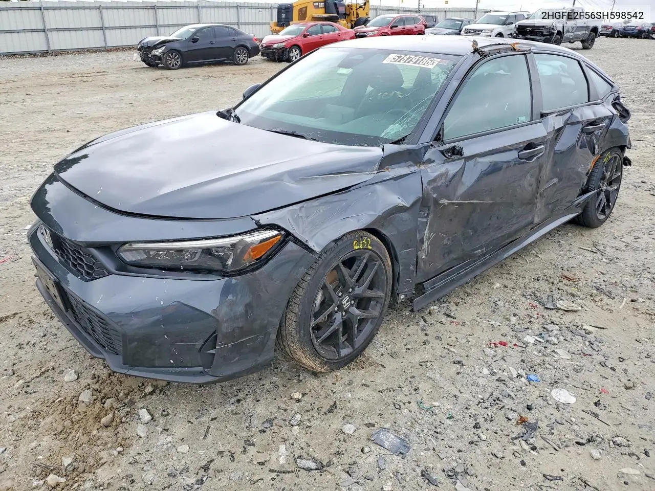 2025 Honda Civic Sport VIN: 2HGFE2F56SH598542 Lot: 57879186
