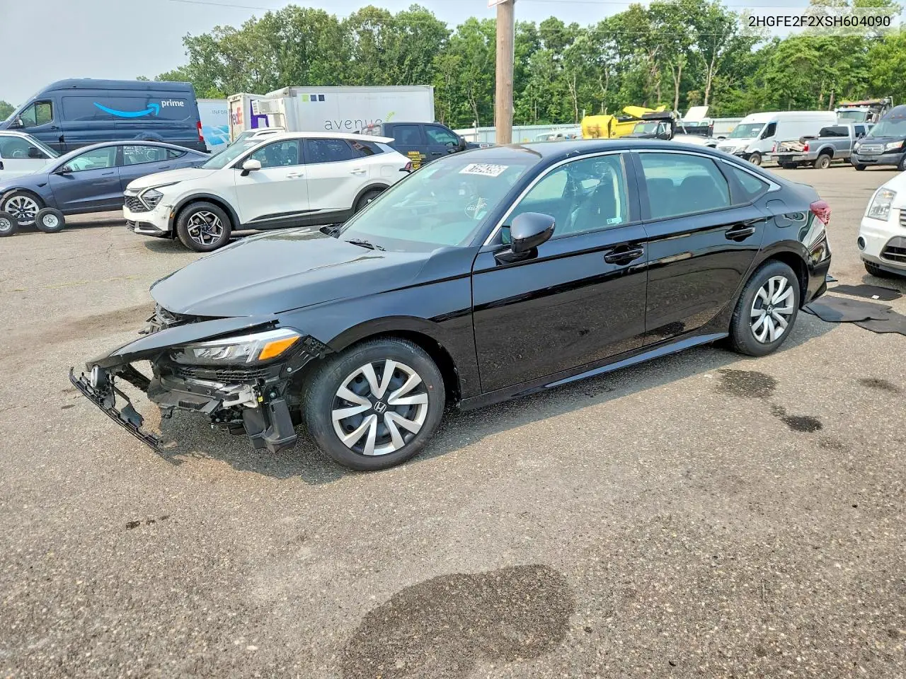 2025 Honda Civic Lx VIN: 2HGFE2F2XSH604090 Lot: 61594396
