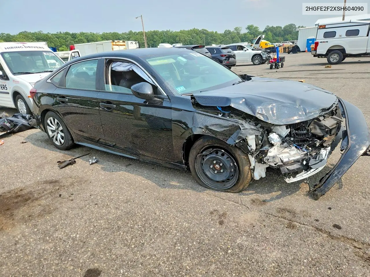 2025 Honda Civic Lx VIN: 2HGFE2F2XSH604090 Lot: 61594396
