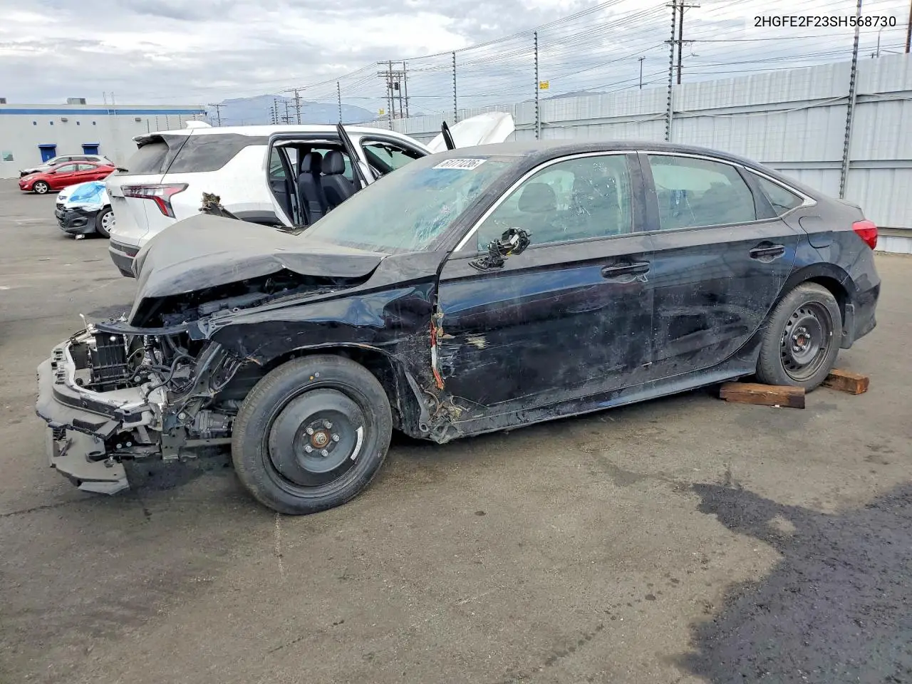 2025 Honda Civic Lx VIN: 2HGFE2F23SH568730 Lot: 61771236