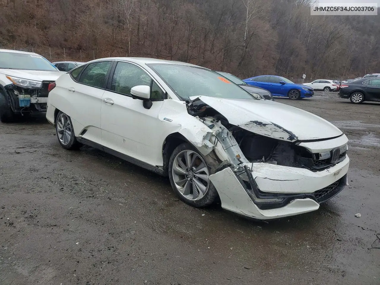 2018 Honda Clarity Touring VIN: JHMZC5F34JC003706 Lot: 46093216