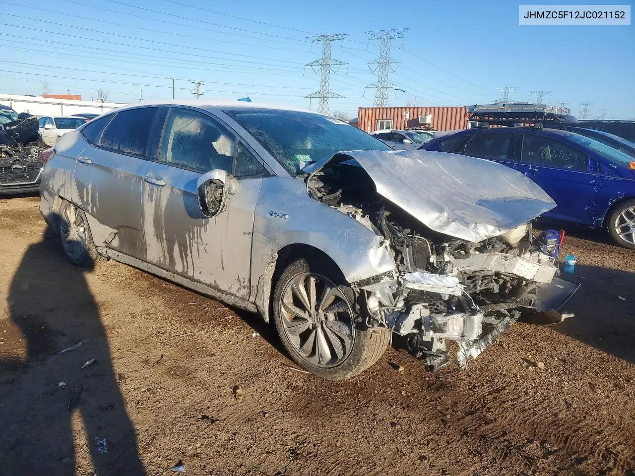 2018 Honda Clarity VIN: JHMZC5F12JC021152 Lot: 50466496