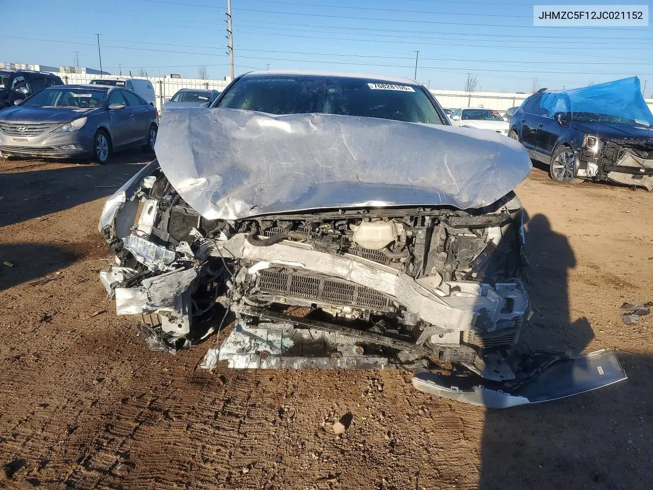 2018 Honda Clarity VIN: JHMZC5F12JC021152 Lot: 50466496
