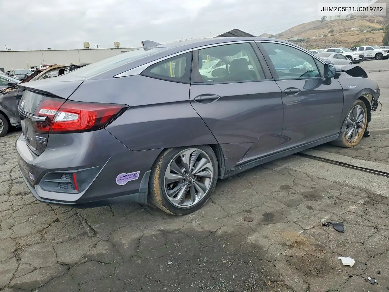 2018 Honda Clarity Touring VIN: JHMZC5F31JC019782 Lot: 52963076