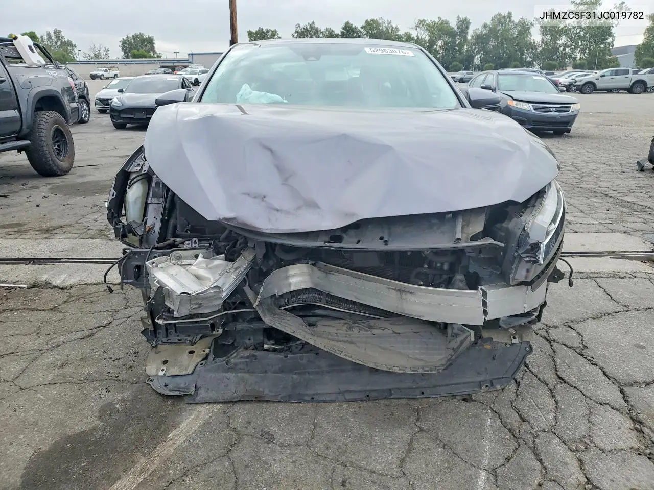 2018 Honda Clarity Touring VIN: JHMZC5F31JC019782 Lot: 52963076
