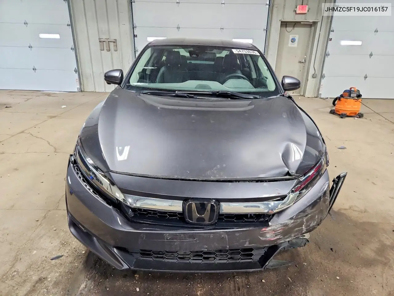 2018 Honda Clarity VIN: JHMZC5F19JC016157 Lot: 54753636