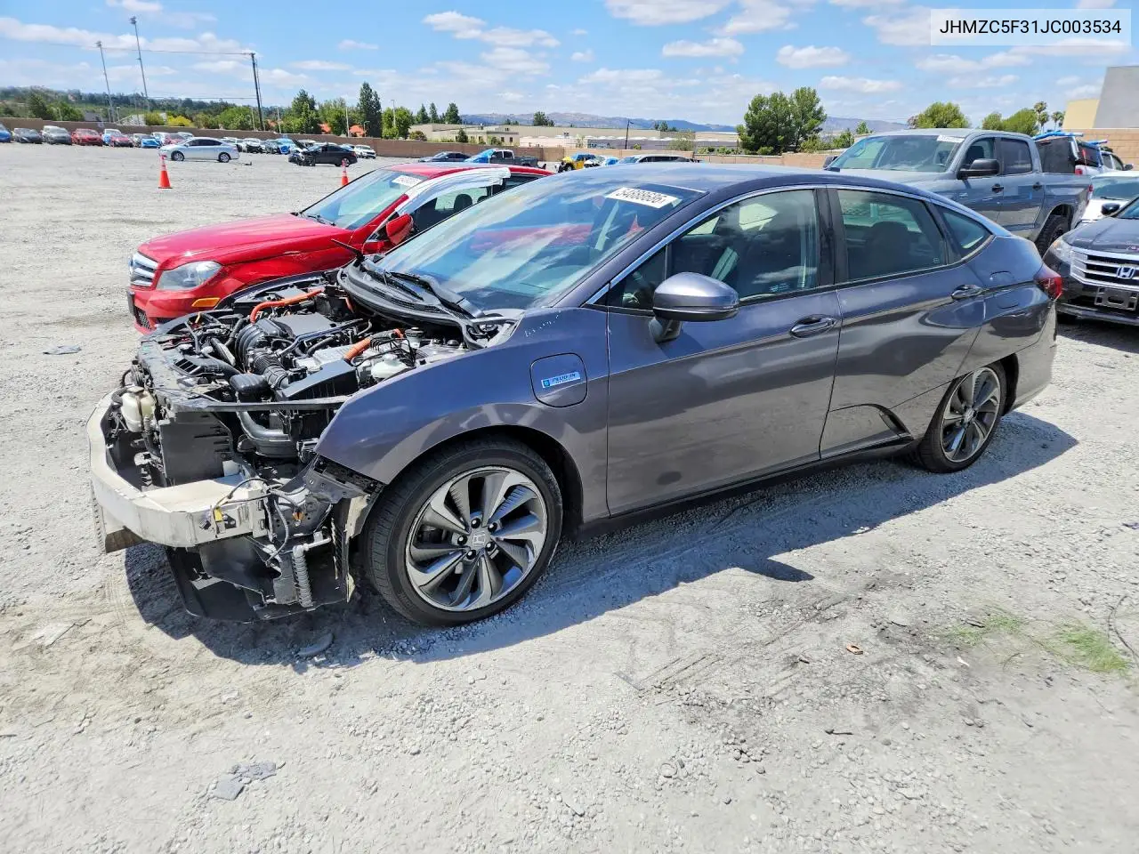 2018 Honda Clarity Touring VIN: JHMZC5F31JC003534 Lot: 54888686