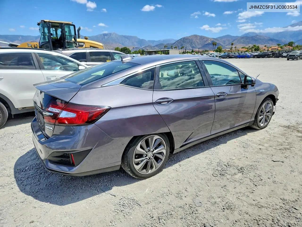 2018 Honda Clarity Touring VIN: JHMZC5F31JC003534 Lot: 54888686