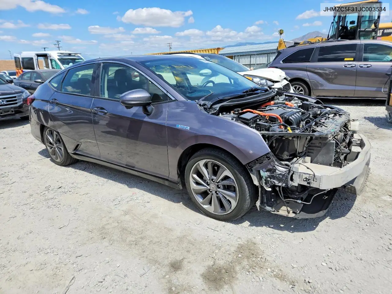 2018 Honda Clarity Touring VIN: JHMZC5F31JC003534 Lot: 54888686