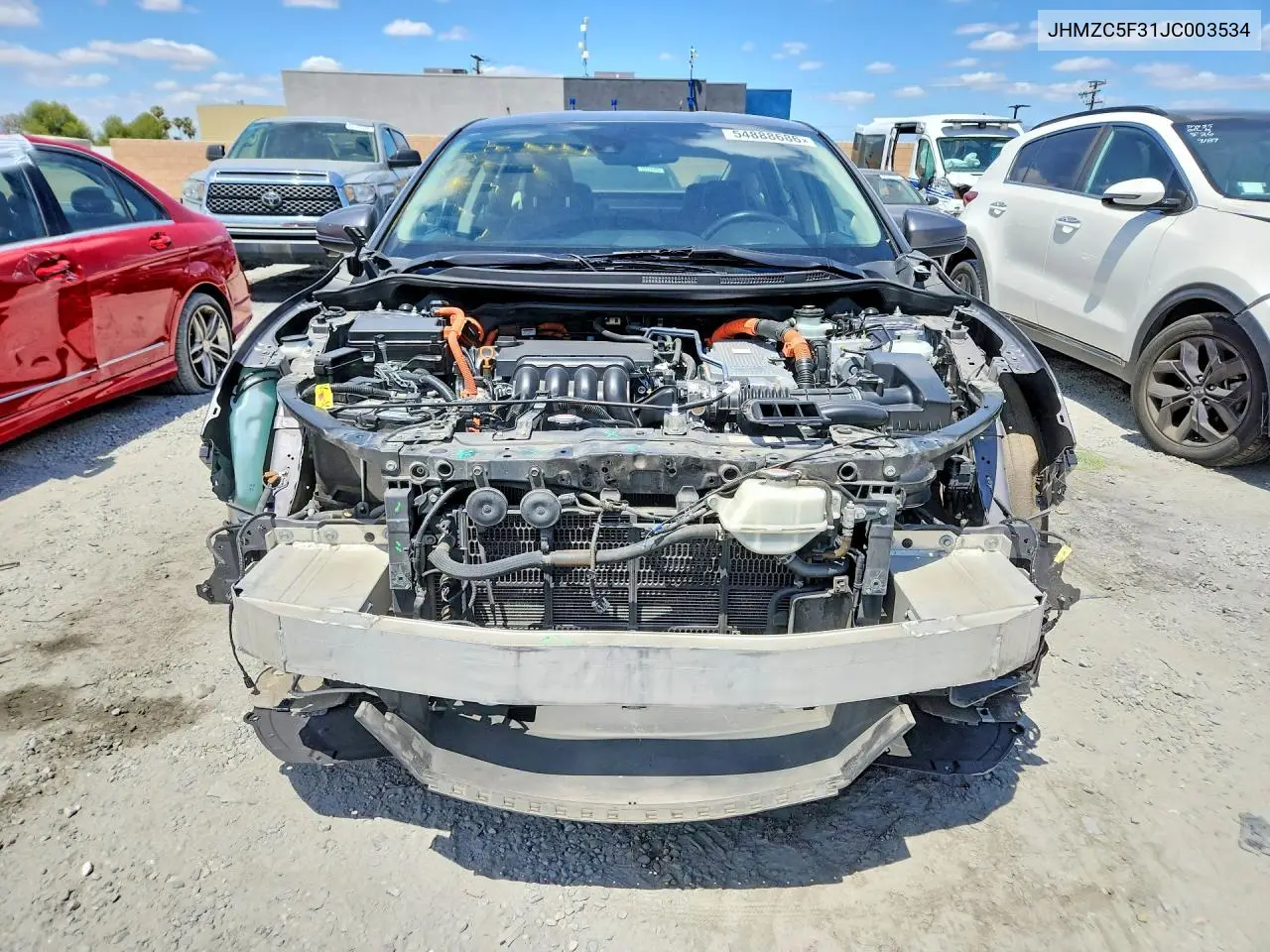 2018 Honda Clarity Touring VIN: JHMZC5F31JC003534 Lot: 54888686