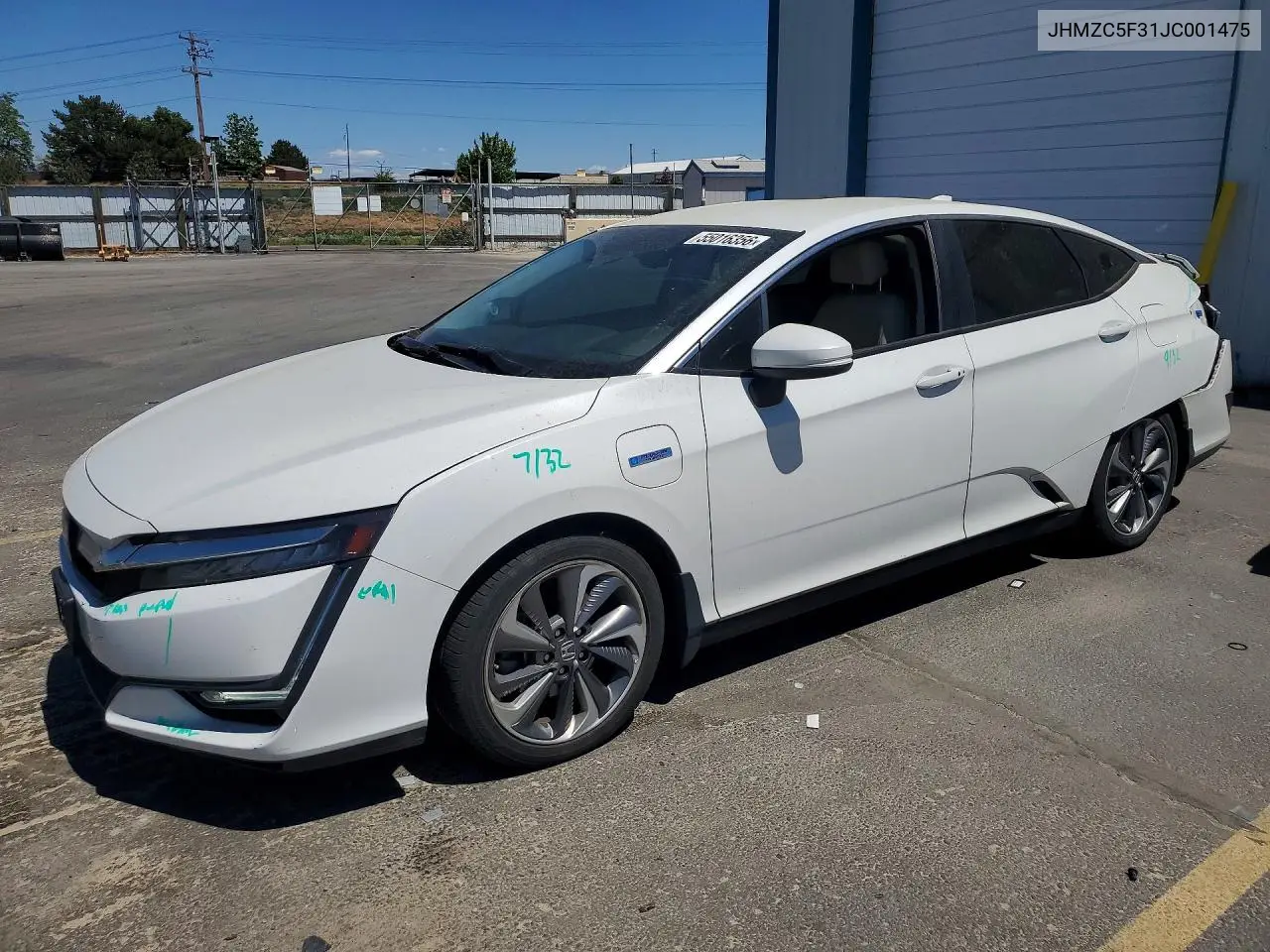 2018 Honda Clarity Touring VIN: JHMZC5F31JC001475 Lot: 55016356