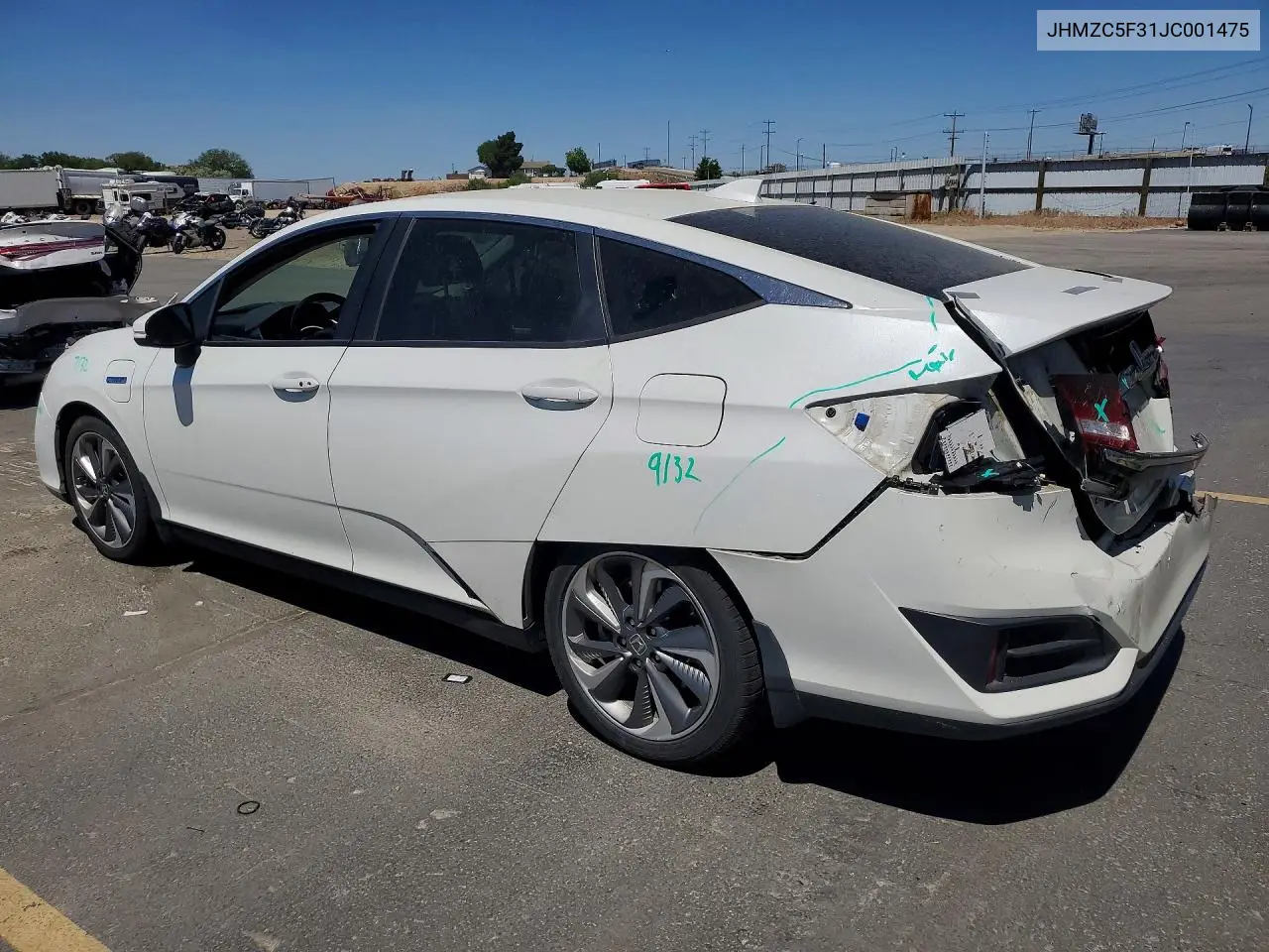 2018 Honda Clarity Touring VIN: JHMZC5F31JC001475 Lot: 55016356