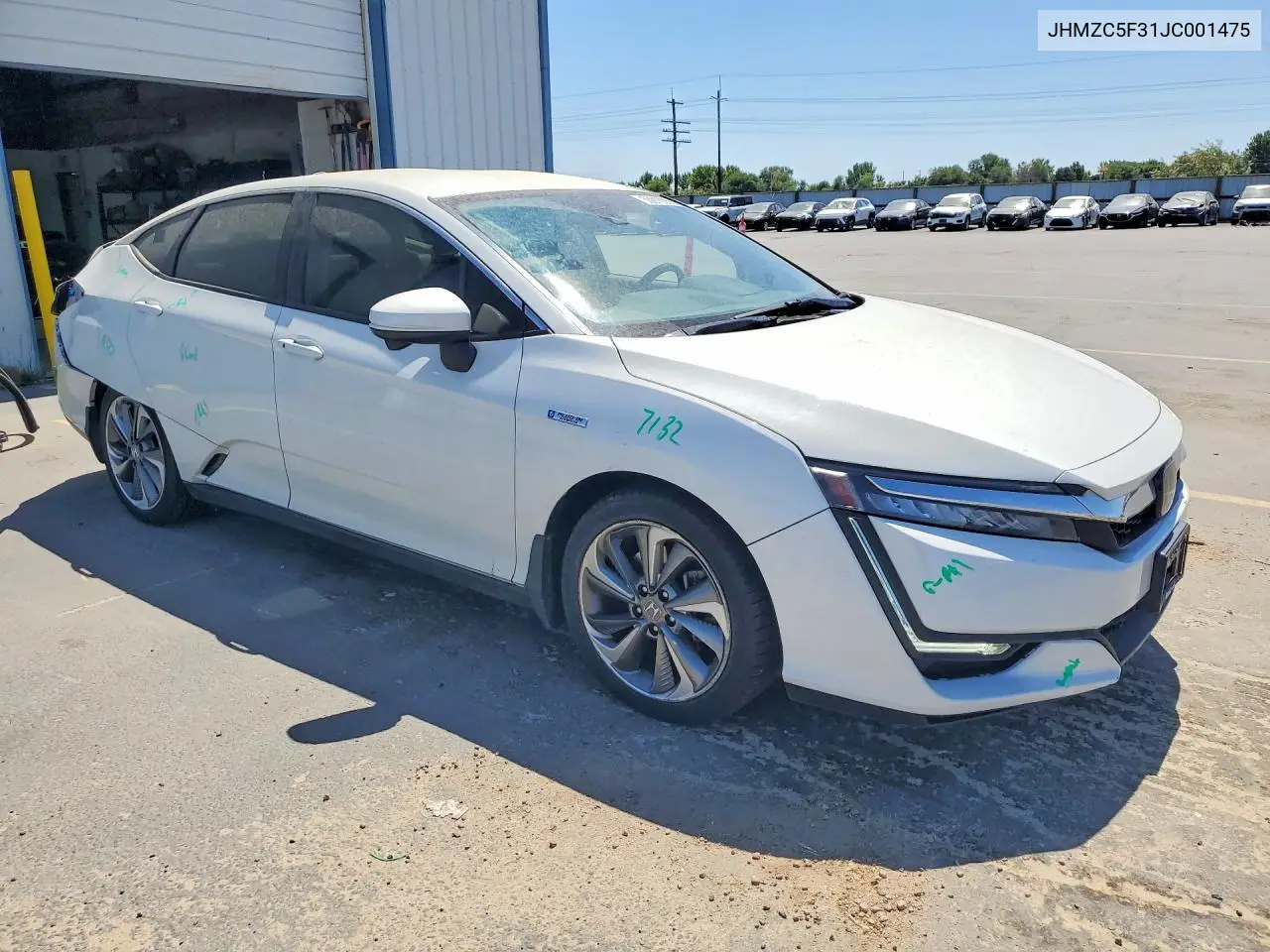 2018 Honda Clarity Touring VIN: JHMZC5F31JC001475 Lot: 55016356