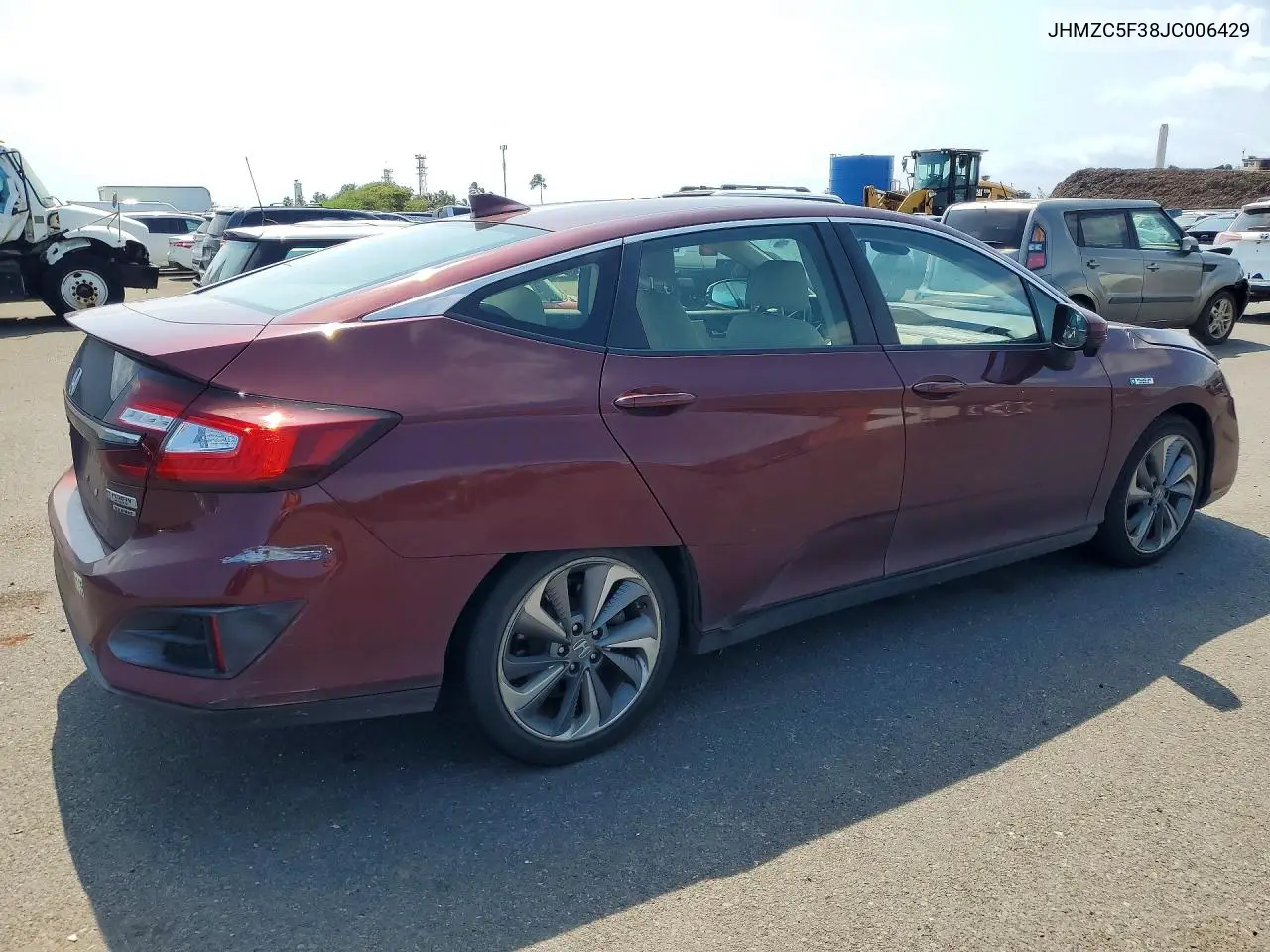 2018 Honda Clarity Touring VIN: JHMZC5F38JC006429 Lot: 55932266