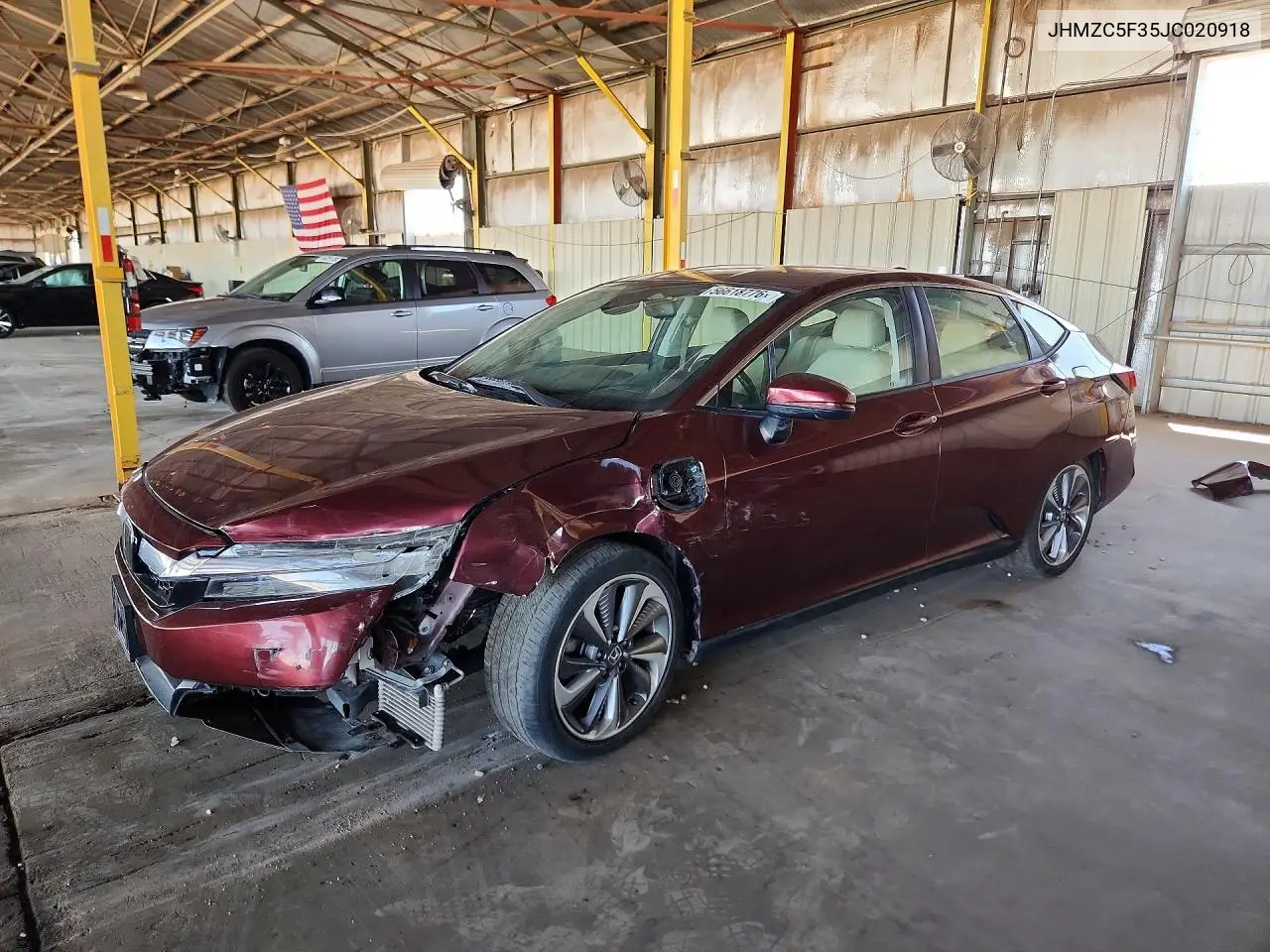 2018 Honda Clarity Touring VIN: JHMZC5F35JC020918 Lot: 56618776