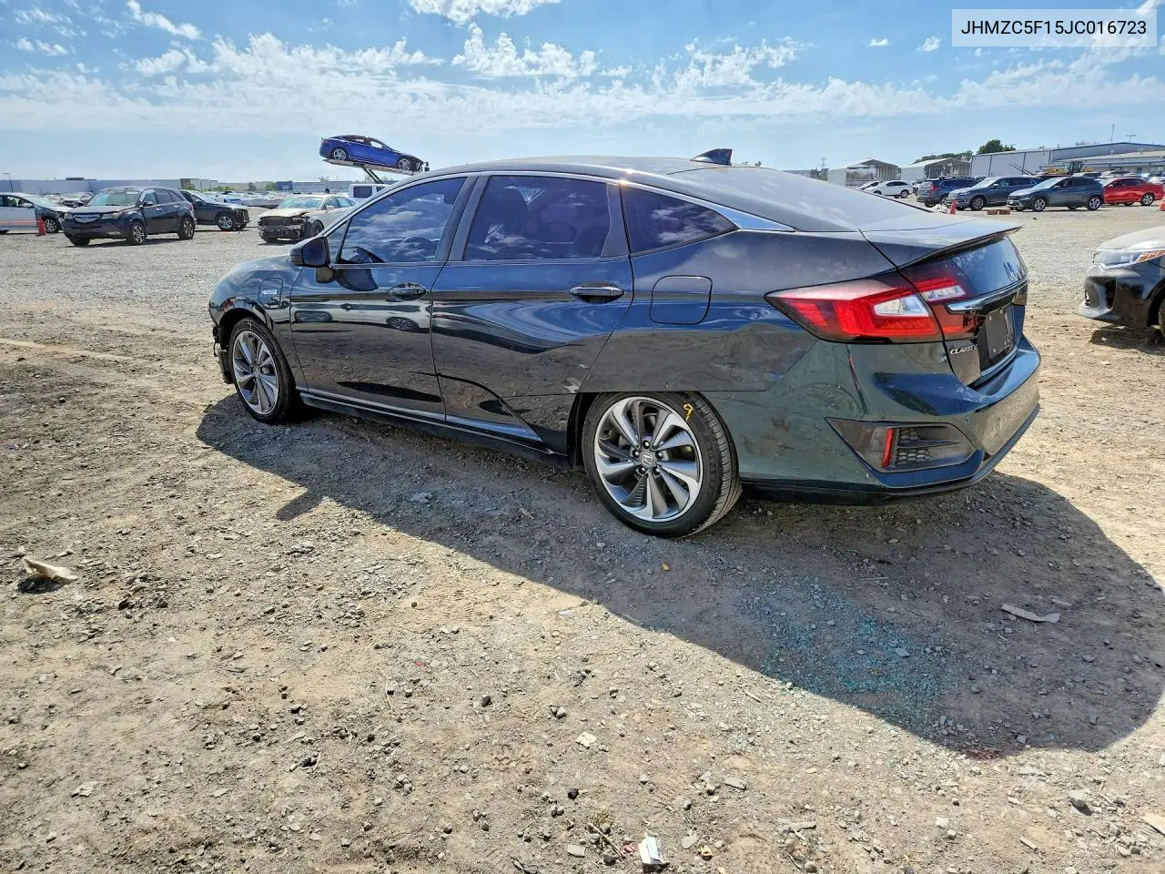 2018 Honda Clarity VIN: JHMZC5F15JC016723 Lot: 57493186