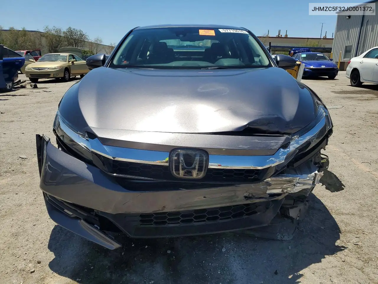 2018 Honda Clarity Touring VIN: JHMZC5F32JC001372 Lot: 57719616