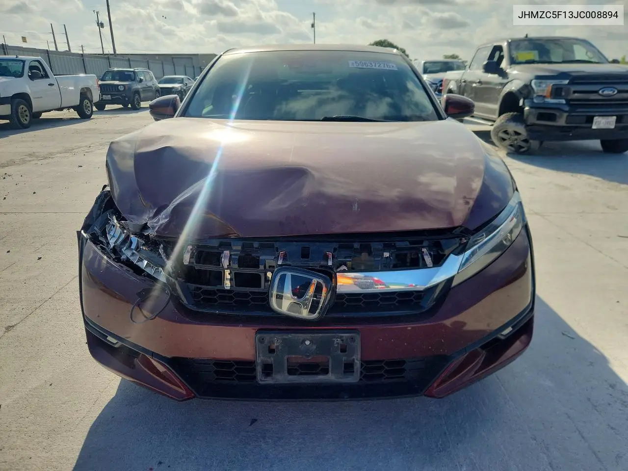 2018 Honda Clarity VIN: JHMZC5F13JC008894 Lot: 59637276