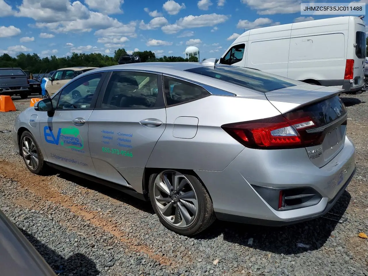 2018 Honda Clarity Touring VIN: JHMZC5F35JC011488 Lot: 60026946