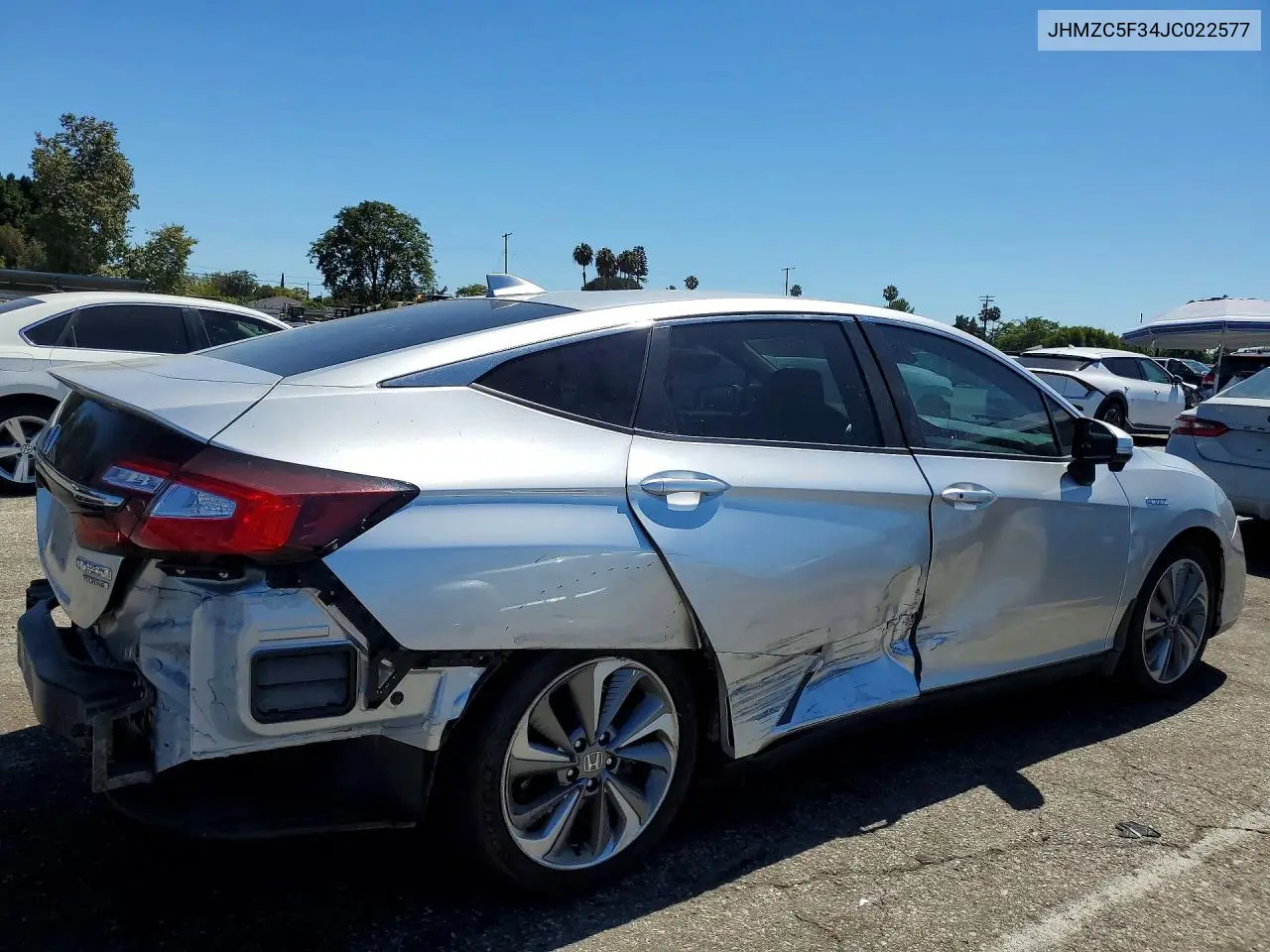 2018 Honda Clarity Touring VIN: JHMZC5F34JC022577 Lot: 60085776
