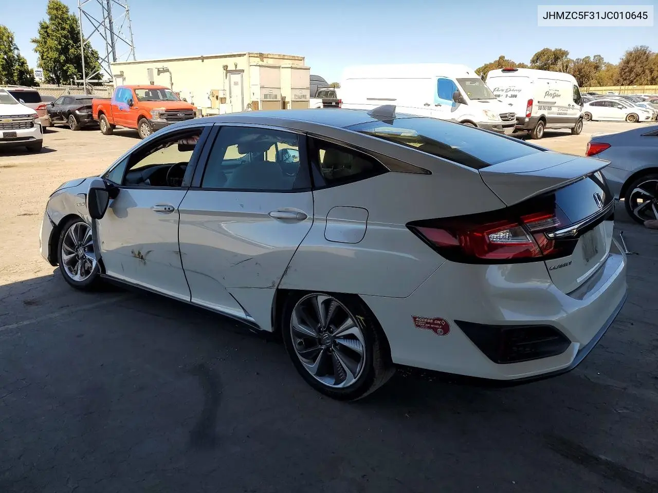2018 Honda Clarity Touring VIN: JHMZC5F31JC010645 Lot: 61190086