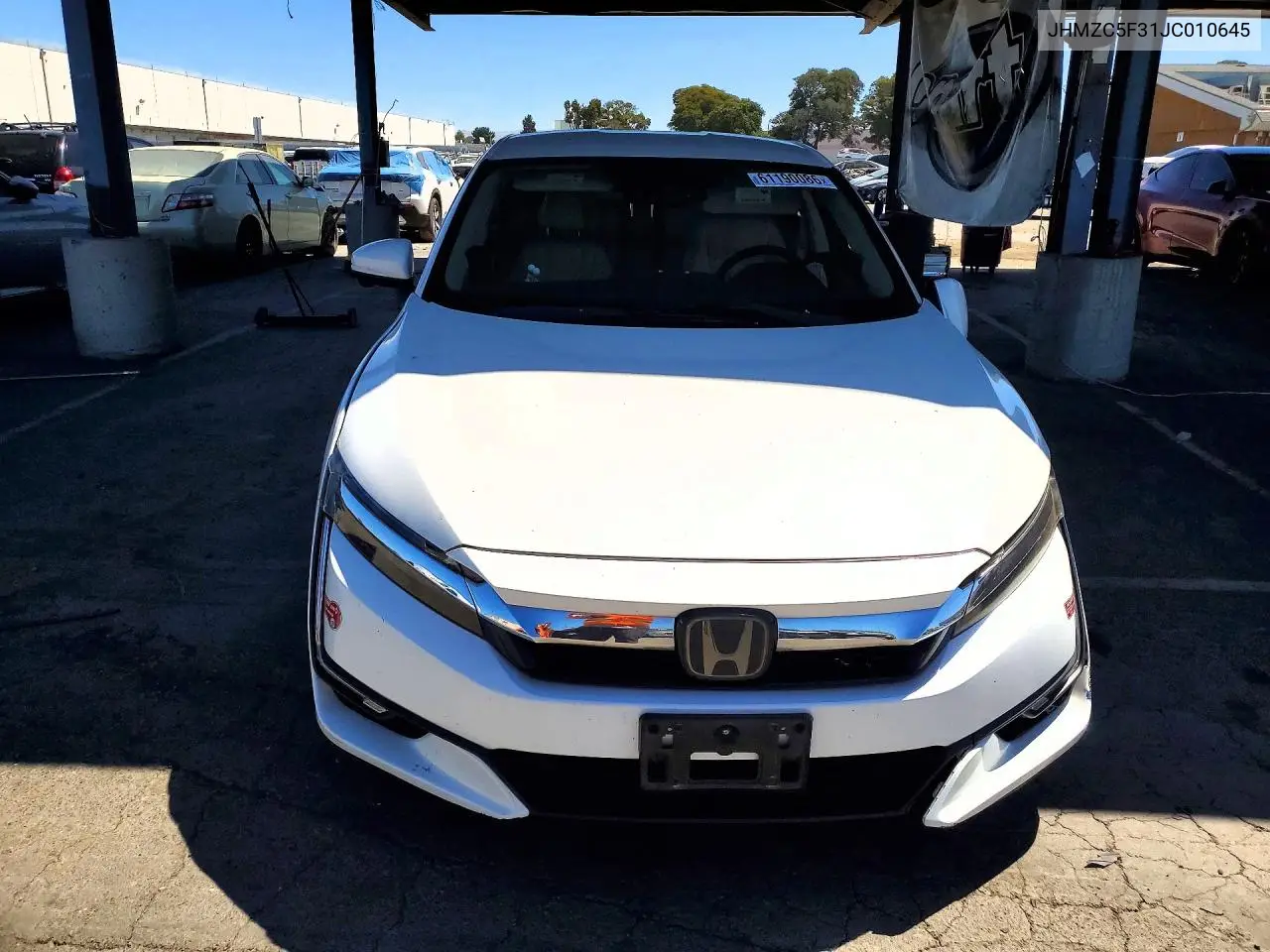 2018 Honda Clarity Touring VIN: JHMZC5F31JC010645 Lot: 61190086